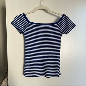 Blue & White Striped Top - Madewell